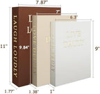 Aesthetic Decorative Books, Set of 3 Linen Faux Books for Decoration - Image 6