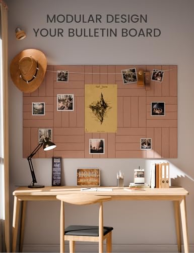 Fluxynara Felt Bulletin Board & Cork Board Alternative 36'' x 24'' - 6 Pack - Image 5
