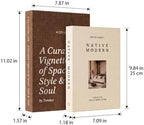 Refined Decorative Books for Home Decor, Set of 2 Linen Faux Books with Hidden Storage, Coffee Table Books for Shelf and Entryway Decor - Image 7