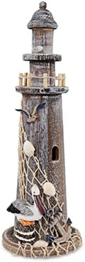 Puzzled COTA Global Brown Wooden Lighthouse Decor - 14.25 Inches by Puzzled