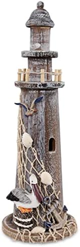 Puzzled COTA Global Brown Wooden Lighthouse Decor - 14.25 Inches by Puzzled