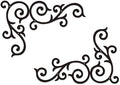 Rajukit 4-Piece Metal Scroll Wall Decor, Rustic Medallion by Unknown