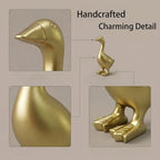 Desk Goose 7 inch Gifts for Women, Mini Desktop Goose Statue Decor for Living Room Bedroom Bookshelf and Office - Image 3