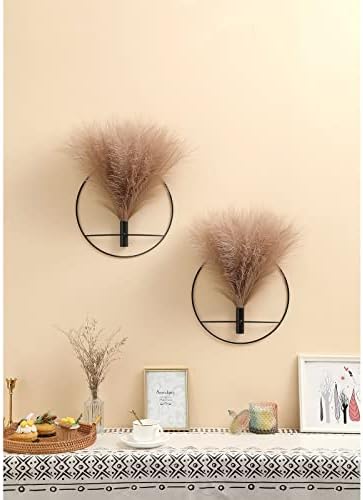 Pretty Jolly Boho Pampas Wall Decor Black Metal Wall-Mounted Art by PrettyJolly