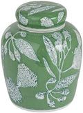 Creative Co-Op Decorative Ceramic Ginger Jar with Lid, Green by Unknown