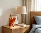 7 Inch Orange Proud Cat Statue - Image 7