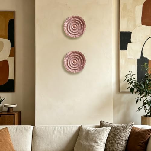 Metal Wall Sculpture, 10'' Round Textured Radiant Sunburst Wall Decor - Image 7