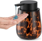 Modern Glass Liquid Hand Soap Dispenser,Amber Soap Dispenser by NEWHENGS