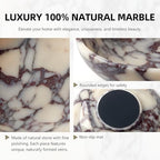 Luxury Natural Marble Fruit Bowl, Large Serving Dish Centerpiece Home Decor - Image 4