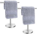 Hand Towel Holder Stand, Freestanding Bathroom Towel Rack, Silver, 2 Pack by Zitalupy