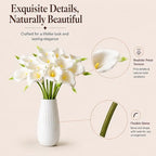 Mandy's 12pcs White Calla Lily Artificial Flowers - Image 4