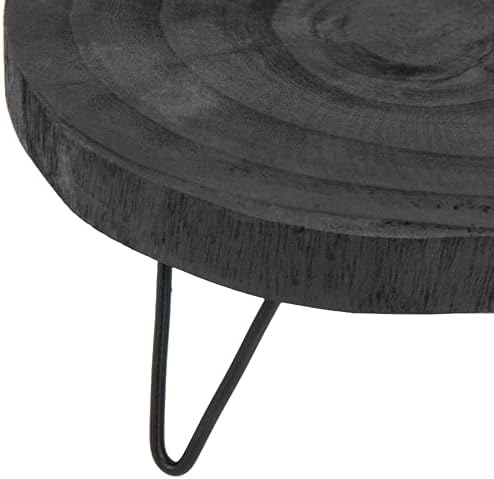 Creative Co-Op Decorative Paulownia Wood Pedestal, Black - Image 7
