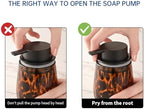 Modern Glass Liquid Hand Soap Dispenser,Amber Soap Dispenser - Image 5