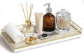 Bathroom Vanity Tray for Countertop, 12" x 6" Oak Wood Toilet Tank Tray by Focusonit