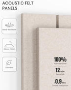 Fluxynara Felt Bulletin Board & Cork Board Alternative 48'' x 36'' - Image 5