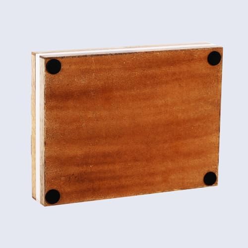 Handicrafts Home Decorative Photo Keepsake Memory Box with Lid Wood,6x8x1.5 - Image 6