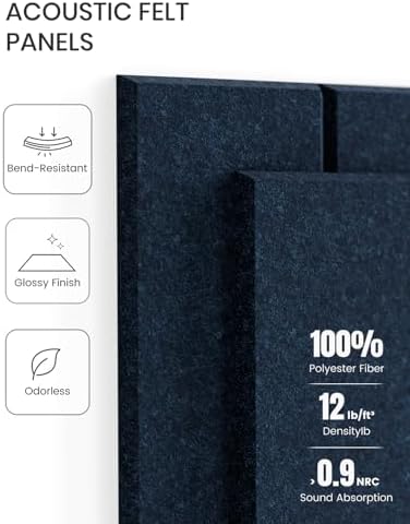 Fluxynara Felt Bulletin Board & Cork Board Alternative 48'' x 36'' - 12 Pack - Image 4