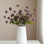 Artificial Flowers for Vase 10 Pcs, 20 Inch Fake Mums with Long Stem Purple by MSIUE