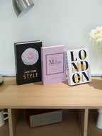 3 PCS Faux Decorative Books for Home Decor-Coffee Table Books Decor-Aesthetic Fake/Faux Books for Decoration,libros Decoration for Coffee Table, Shelf Accessories (3-Mix-MilanNewYorkLondon) - Image 5