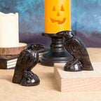Garnet Raven Statue Gothic Witchy Decor Hecate Altar Crystal - Image 3
