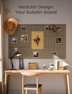 Fluxynara Felt Bulletin Board & Cork Board Alternative 48'' x 36'' - Image 6