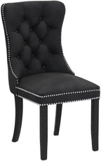 KCC Velvet Dining Chairs Set of 4, Upholstered High-end Tufted Dining Room Chair - Image 5