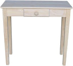 IC International Concepts, Rectangular Hall Table W/Drawer, Solid Real Wood - Image 7