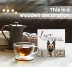 Live like Someone Left the Gate Open Belgian Malinois Wooden Signs,Farm Cottagecore Animal Office Kitchen Bedroom Decor,Rustic Farmhouse Home Decor Signs,Belgian Malinois Gifts for Women - Image 2