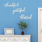 3 Pieces Thankful Grateful Blessed Letter Sign Metal Wall Decor - Image 6