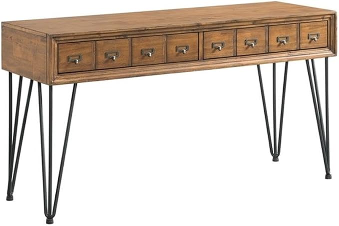 Pemberly Row Transitional Tanner 3PC Occasional Table Set, Light Walnut Finish - Image 9