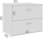 Bush Business Furniture Studio C 2 Drawer Lateral File Cabinet in Natural Elm - Image 3