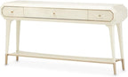 MICHAEL AMINI La Rachelle 3 Drawer Console Table in Champagne Ivory by Michael+Amini