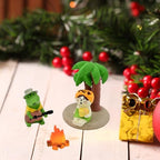 Mevodeata Cute Mini Cat Figurine with Coconut Tree Figurine for Office Home Decor - Cute Cat Gift for Cat Lovers - Image 3