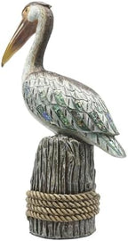 Lukitas Standing Pelican Statue and Sculpture Coastal Decor, Resin 14'' - Image 4