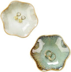 2PCS Ring Holder Dish, Small Key Bowl, Ceramic Trinket Tray Jewelry Dish Organizing Necklace Earrings for Mom Friend Sister, All Jewelries Are NOT Included. Light Green+Crystal Green.… by JAMEND+CLXP