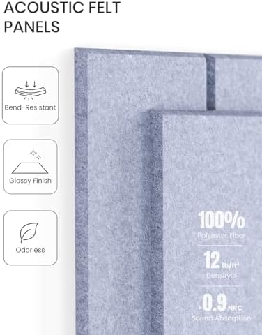 Fluxynara Felt Bulletin Board & Cork Board Alternative 48'' x 36'' - 12 Pack - Image 4