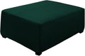 Super Stretch Ottoman Cover- Soft Form Fit Ottoman Cover Rectangular Ottoman by UOIJAY