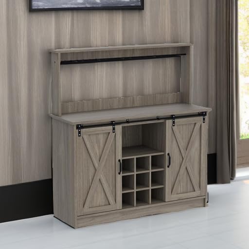 4ever2buy Farmhouse Coffee Bar Cabinet - Image 5