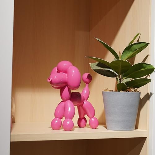 Guichifun Balloon Dog Décor Sculpture, Pink, 7" - Image 6