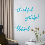 3 Pieces Thankful Grateful Blessed Letter Sign Metal Wall Decor - Image 4