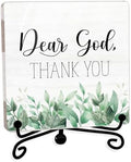 Modern Farmhouse Decor, Home Decor For Living Room, Boho Chic Aesthetic Shelf Decorations, Eucalyptus Christian God Acrylic Sign, Farmhouse Entryway Tv Stand Fireplace Coffee Table Decoration (12) by JUSITAKEET