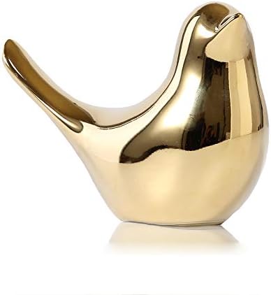 FANTESTICRYAN Small Birds Statues Home Decor, Modern Style, Gold, XL by FANTESTICRYAN
