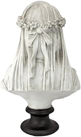 Design Toscano Veiled Maiden Indoor Bust Statue, 9 Inch Wide, 14 Inch Tall - Image 4