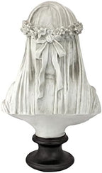 Design Toscano Veiled Maiden Indoor Bust Statue, 9 Inch Wide, 14 Inch Tall - Image 4