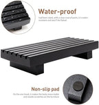 Black Bathroom Decor Wooden Counter Tray Sink Accessories Soap Dispenser - Image 4