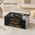Motivational Decorative Books Set of 3 - Faux Books for Home Office Decor - Image 6