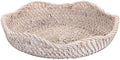 Hipiwe 8.5" Rattan Key Bowl Basket for Entryway Table Wicker Storage Tray by Hipiwe