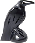 Black Obsidian Raven Statue Gothic Witchy Decor Hekate Crystal by Hguxmcu