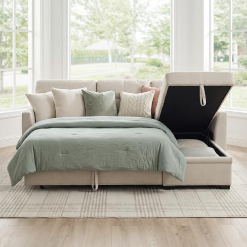 Convertible Sofa Bed, L Shape Sleeper Sofa - Image 10