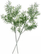 Artificial Plants Fake Plant Simulation Bamboo Leaf Tall 31 Inch, Faux Reed Plastic Leaves Faux Greenery Bushes Flexible Branches Stems for Indoor Outdoor Decor Wedding Party DIY Decoration - 2 Pack by CATTREE